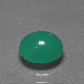 Crisoprasa verde natural de 1,76 ct, corte óvalo, translúcido