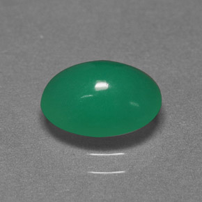 Crisoprasa verde natural de 1,72 ct, corte óvalo, translúcido