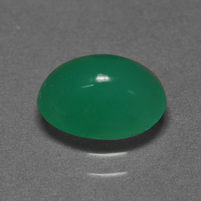 Crisoprasa verde natural de 1,73 ct, corte óvalo, translúcido