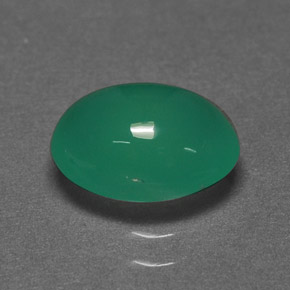 Crisoprasa verde natural de 1,67 ct, corte óvalo, translúcido
