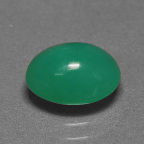 Crisoprasa verde natural de 1,98 ct, corte óvalo, translúcido