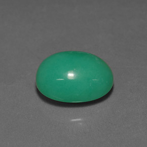 Crisoprasa verde natural de 4,05 ct, corte óvalo, translúcido