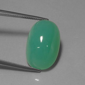 Crisoprasa verde natural de 16,67 ct, transparente, transparente / translúcido