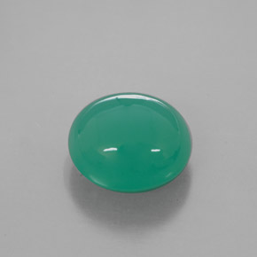 Crisoprasa verde natural de 6,11 ct, transparente, transparente / translúcido