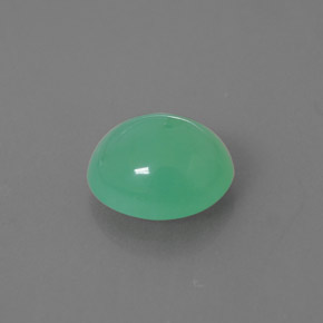Crisoprasa verde natural de 2,64 ct, transparente, transparente / translúcido