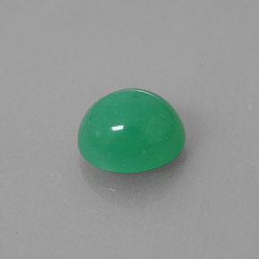 Crisoprasa verde natural de 2,43 ct, transparente, transparente / translúcido