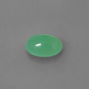 Crisoprasa verde natural de 2,49 ct, transparente, transparente / translúcido