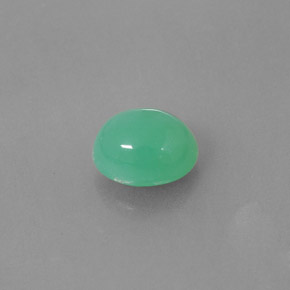Crisoprasa verde natural de 2,34 ct, transparente, transparente / translúcido
