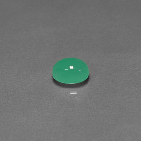 Crisoprasa verde natural de 1,57 ct, transparente, transparente / translúcido