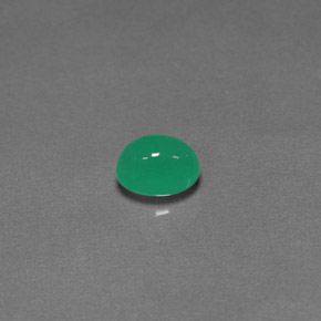 Crisoprasa verde natural de 1,51 ct, transparente, transparente / translúcido