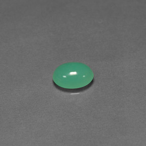 Crisoprasa verde natural de 1,27 ct, transparente, transparente / translúcido