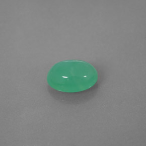 Crisoprasa verde natural de 1,42 ct, transparente, transparente / translúcido
