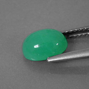 Crisoprasa Verde natural de 1.63 ct, Transparente, Transparente / Translúcido