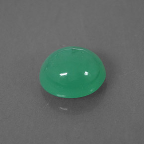 Crisoprasa verde natural de 1,38 ct, transparente, transparente / translúcido
