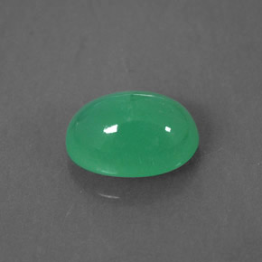 Crisoprasa verde natural de 1,43 ct, transparente, transparente / translúcido