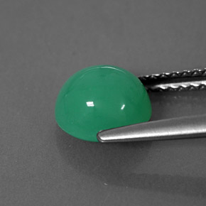Crisoprasa verde natural de 1,79 ct, transparente, transparente / translúcido