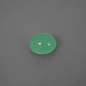 Crisoprasa verde natural de 1,55 ct, transparente, transparente / translúcido
