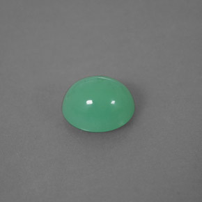 Crisoprasa verde natural de 2,05 ct, transparente, transparente / translúcido
