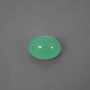 Crisoprasa verde natural de 2,05 ct, transparente, transparente / translúcido