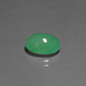 Crisoprasa verde natural de 2,61 ct, transparente, transparente / translúcido