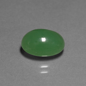 Crisoprasa verde natural de 3,42 ct, transparente, transparente / translúcido