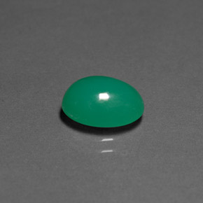 Crisoprasa verde natural de 2,49 ct, transparente, transparente / translúcido