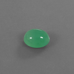 Crisoprasa verde natural de 3,87 ct, transparente, transparente / translúcido
