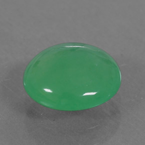 Crisoprasa verde natural de 1,27 ct, corte óvalo, translúcido