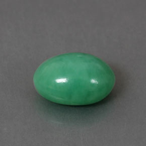 Crisoprasa verde natural de 2,03 ct, corte óvalo, opaco