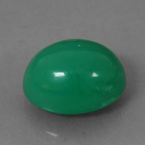 Crisoprasa verde natural de 5,34 ct, corte óvalo, translúcido