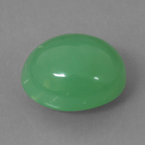 Crisoprasa verde natural de 9,75 ct, transparente, transparente / translúcido