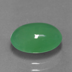 Crisoprasa verde natural de 2,42 ct, transparente, transparente / translúcido