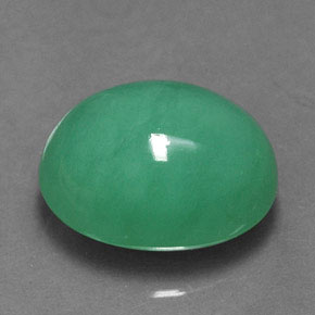 Crisoprasa verde natural de 2,74 ct, corte óvalo, translúcido