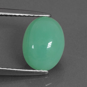 Crisoprasa verde natural de 2,68 ct, transparente, transparente / translúcido