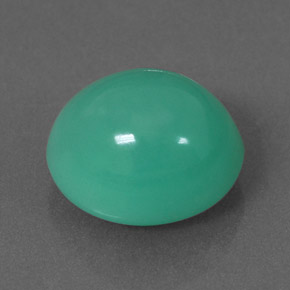Crisoprasa verde natural de 4,62 ct, corte óvalo, translúcido