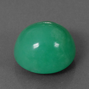 Crisoprasa verde natural de 5,73 ct, corte óvalo, opaco