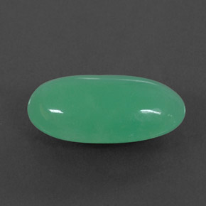 Crisoprasa verde natural de 4,62 ct, transparente, transparente / translúcido