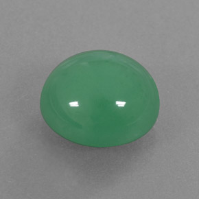 Crisoprasa verde natural de 5,13 ct, transparente, transparente / translúcido