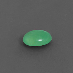 Crisoprasa verde natural de 1,43 ct, transparente, transparente / translúcido