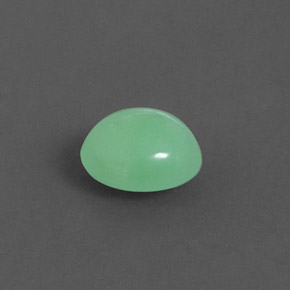 Crisoprasa verde natural de 1,79 ct, corte óvalo, opaco