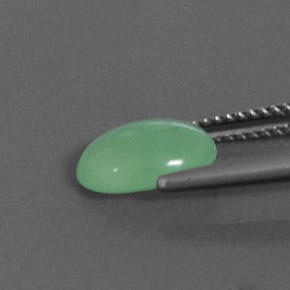 Crisoprasa verde natural de 1,67 ct, corte óvalo, translúcido