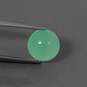 Crisoprasa verde natural de 1,74 ct, transparente, transparente / translúcido