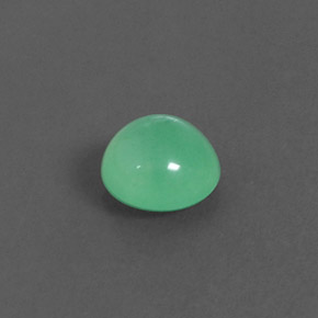 Crisoprasa verde natural de 1,74 ct, transparente, transparente / translúcido