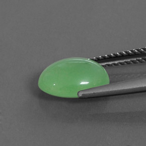 Crisoprasa verde natural de 2,20 ct, transparente, transparente / translúcido
