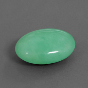 Crisoprasa verde natural de 11,64 ct, corte óvalo, opaco