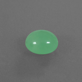 Crisoprasa verde natural de 2,82 ct, transparente, transparente / translúcido