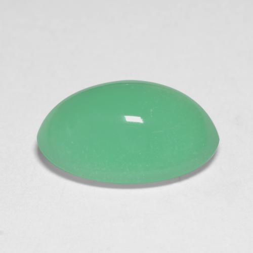 Crisoprasa verde natural de 5,45 ct, corte óvalo, translúcido