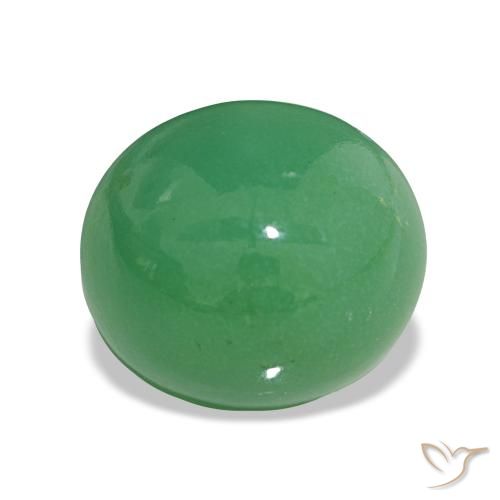 crisoprasa Verde trébol natural de 5.48 ct, Corte Óvalo, Opaco