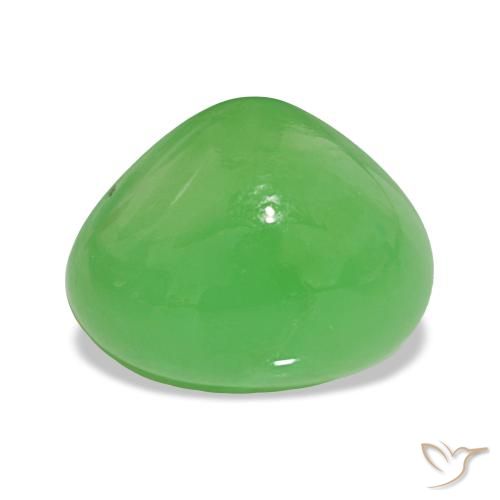 5.80ct Verde vivo crisoprasa, En forma de pera, Opaco