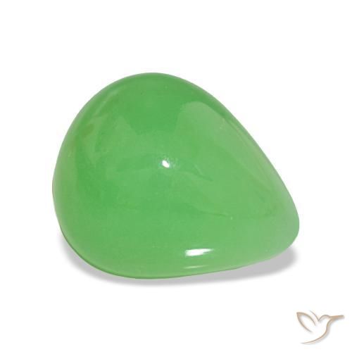 Crisoprasa Verde vivo natural de 2.93 ct, En forma de pera, Opaco